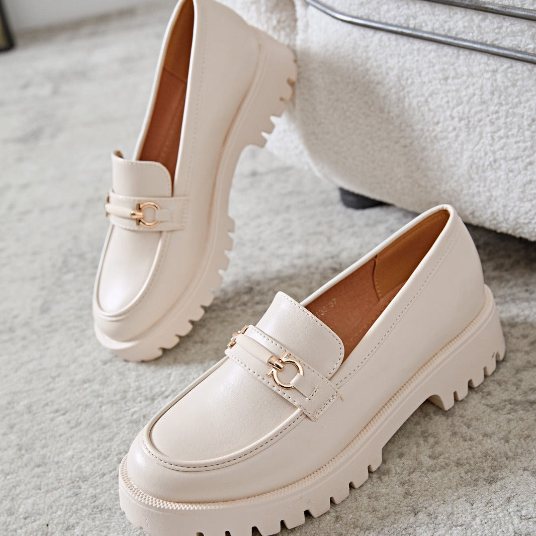Mocassins avec détail doré