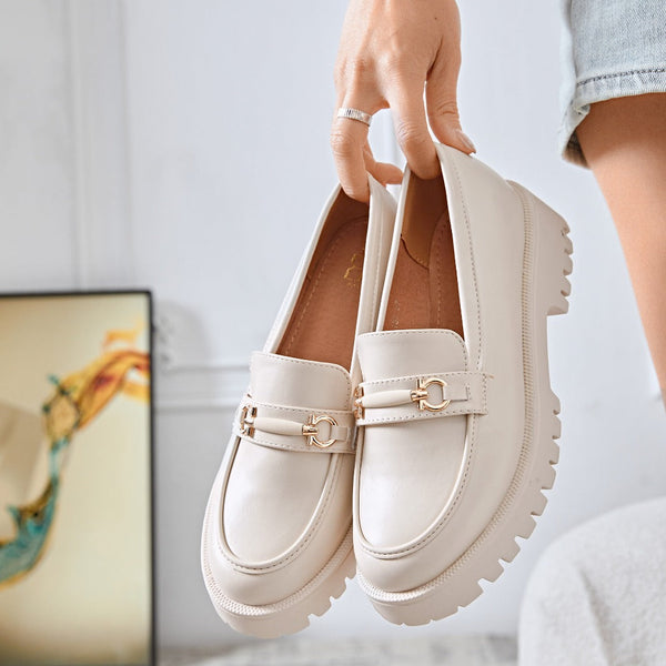 Mocassins avec détail doré
