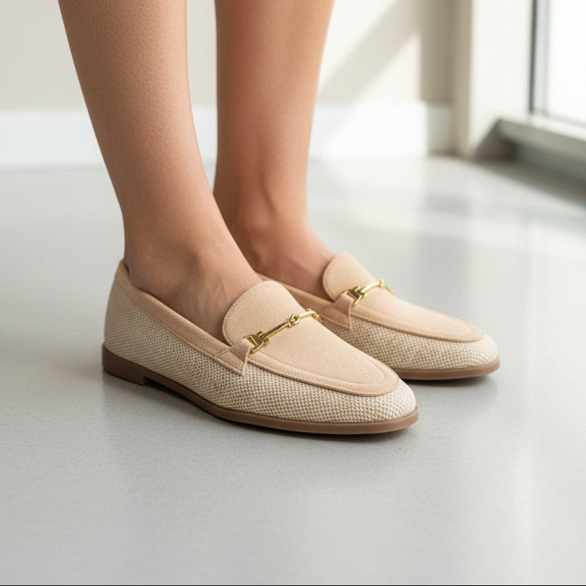 Moccasins Dual-Textured Bit Loafer