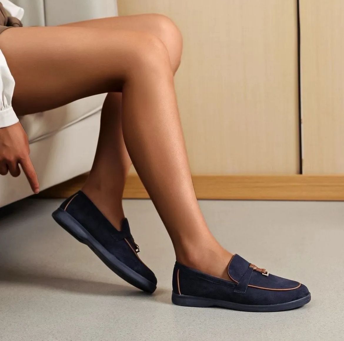 Mocassins Élégants en Daim