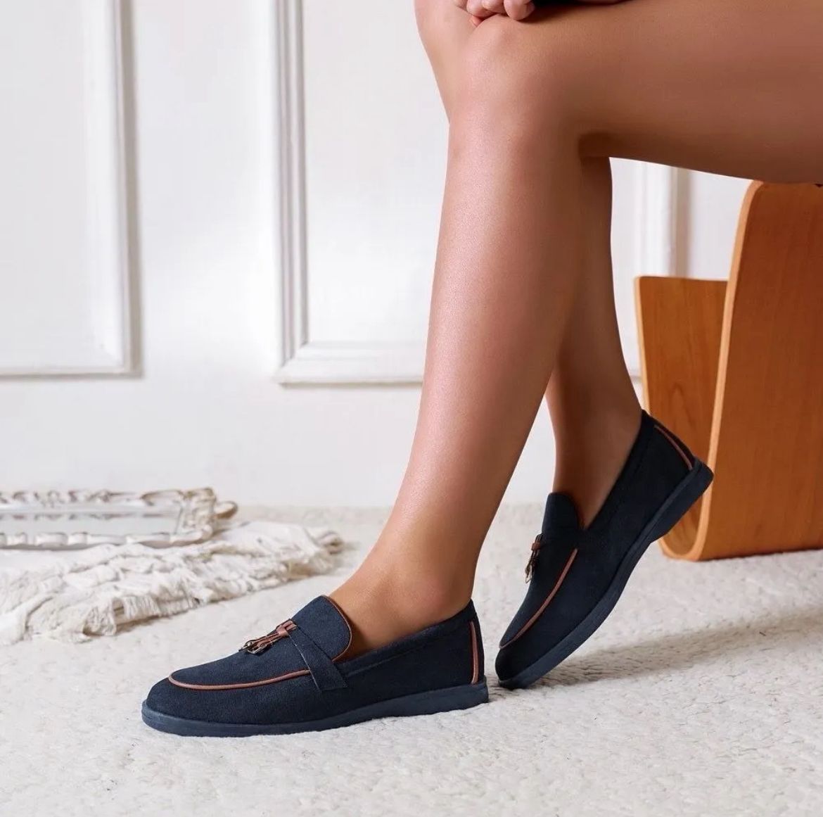 Mocassins Élégants en Daim