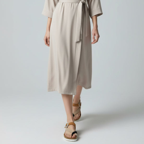 Sandale Compensée Style "Bio" à Bride Asymétrique