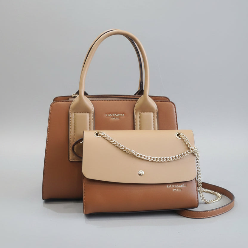Ensemble Duo Élégance : Sac à Main Cabas & Pochette assortie