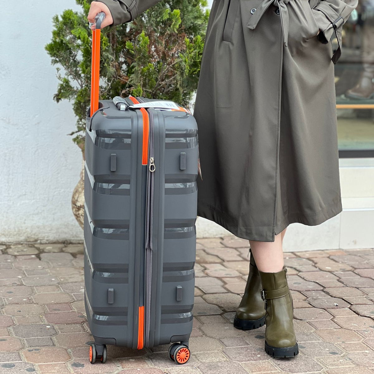 Valise à roulettes en aluminium de grande capacité