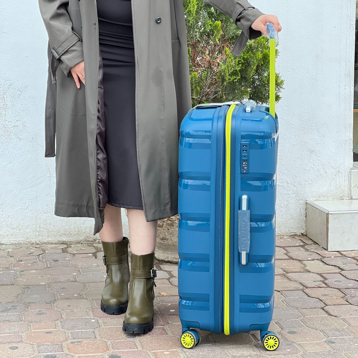 Valise à roulettes en aluminium de grande capacité