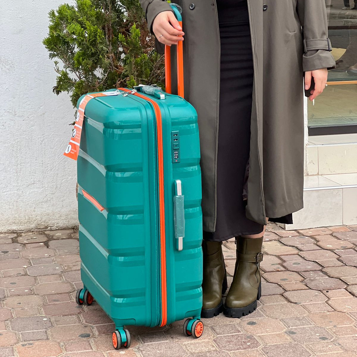 Valise à roulettes en aluminium de grande capacité