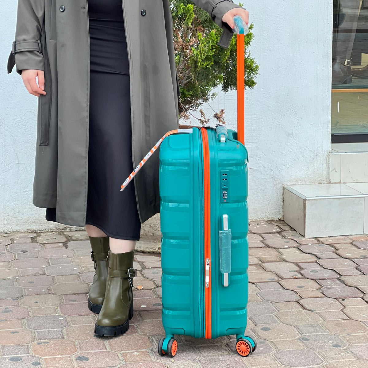 Valise à roulettes en aluminium de grande capacité