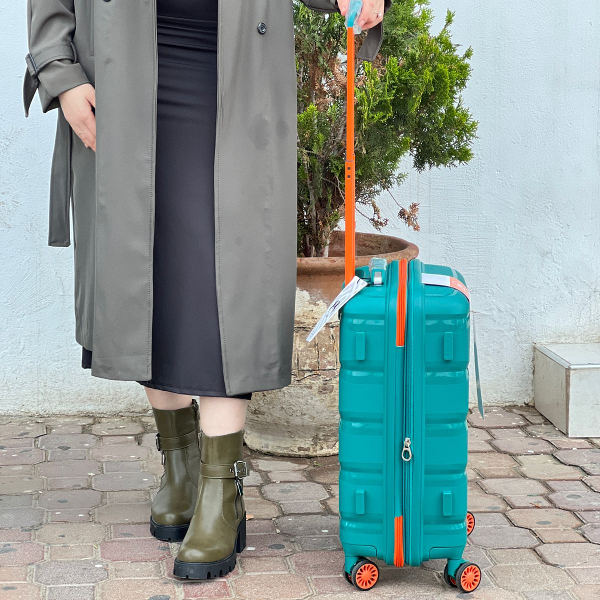 Valise à roulettes en aluminium de grande capacité