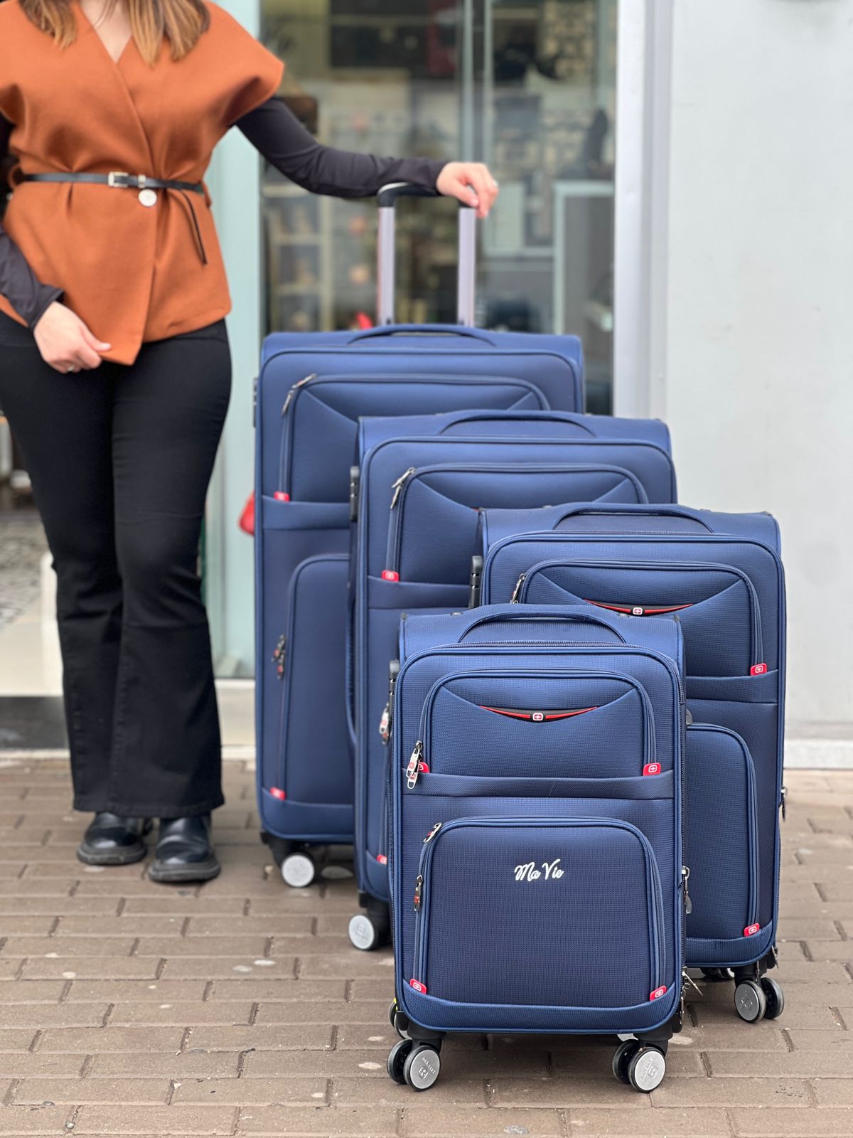 Ensemble de 4 valises en polyester