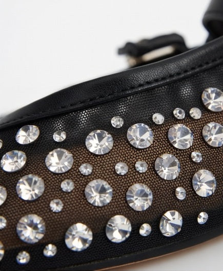 Ballerines Mary Jane en Résille Cristallisée