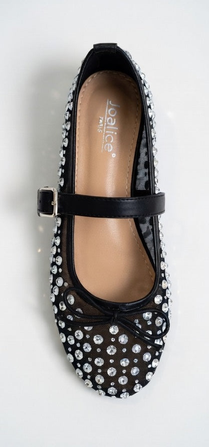 Ballerines Mary Jane en Résille Cristallisée