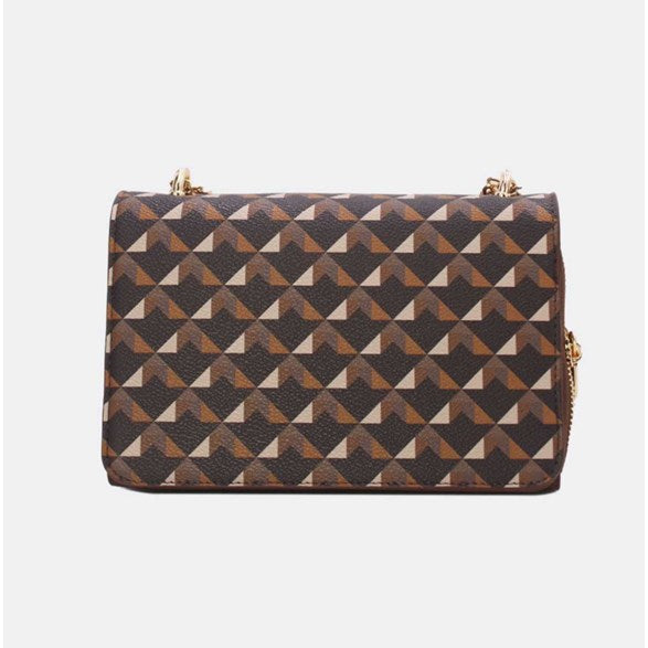 Sac à bandoulière à motif géométrique