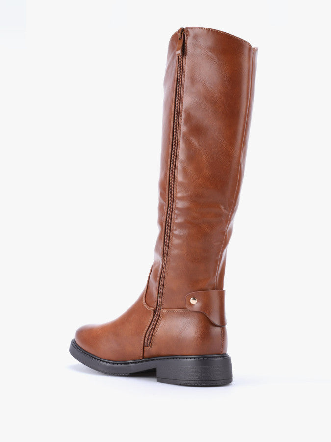 Bottes style cavalière en simili