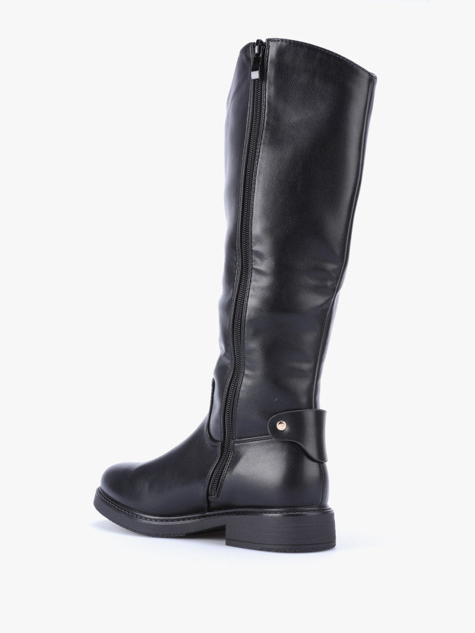 Bottes style cavalière en simili