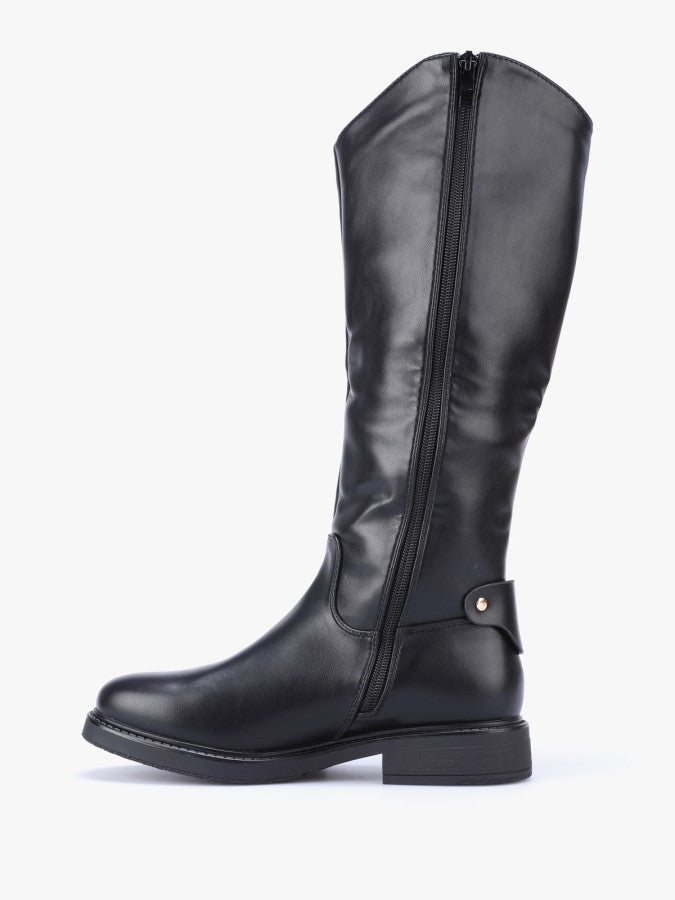 Bottes style cavalière en simili