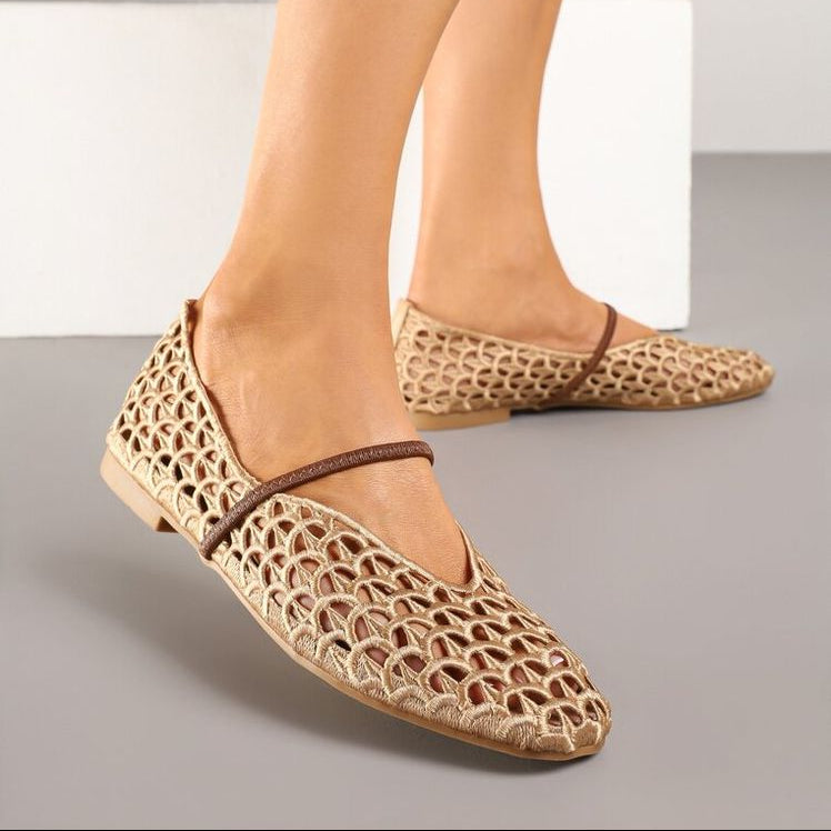 Ballerines en dentelle