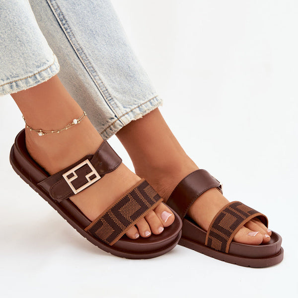 Pantoufles Élégantes à Double Bride