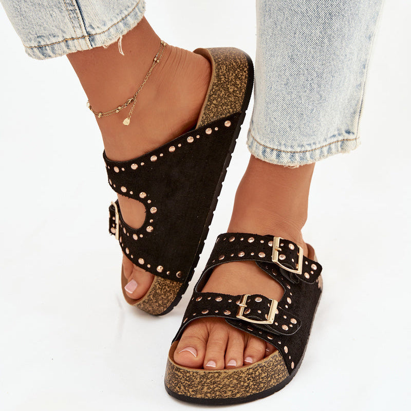 Sandales Tendance à Double Bride