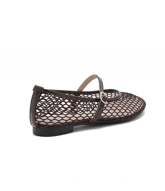 Ballerine ajourée en filet