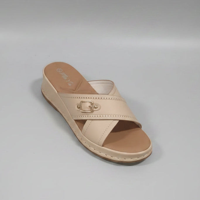 Sandales Mules Confort à Brides Croisées