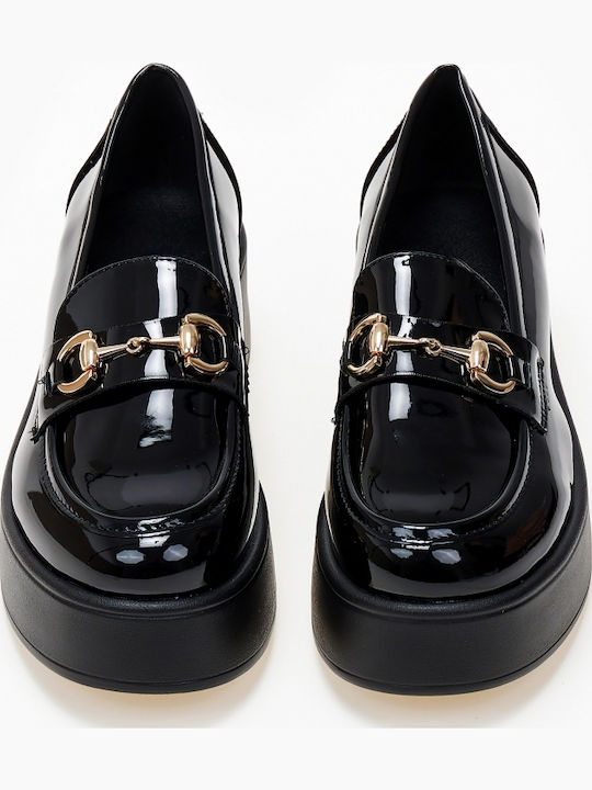 Mocassins à plateforme avec détails métalliques