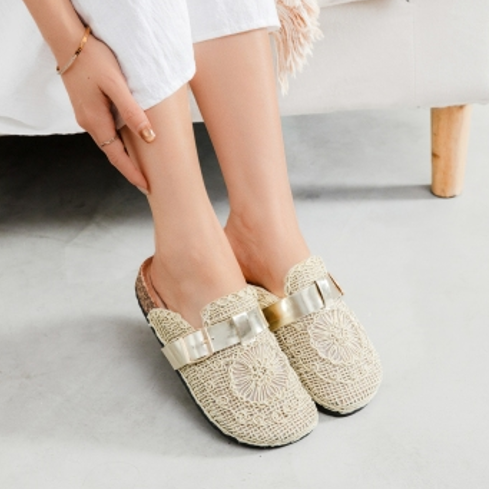 Sabots bohèmes écru