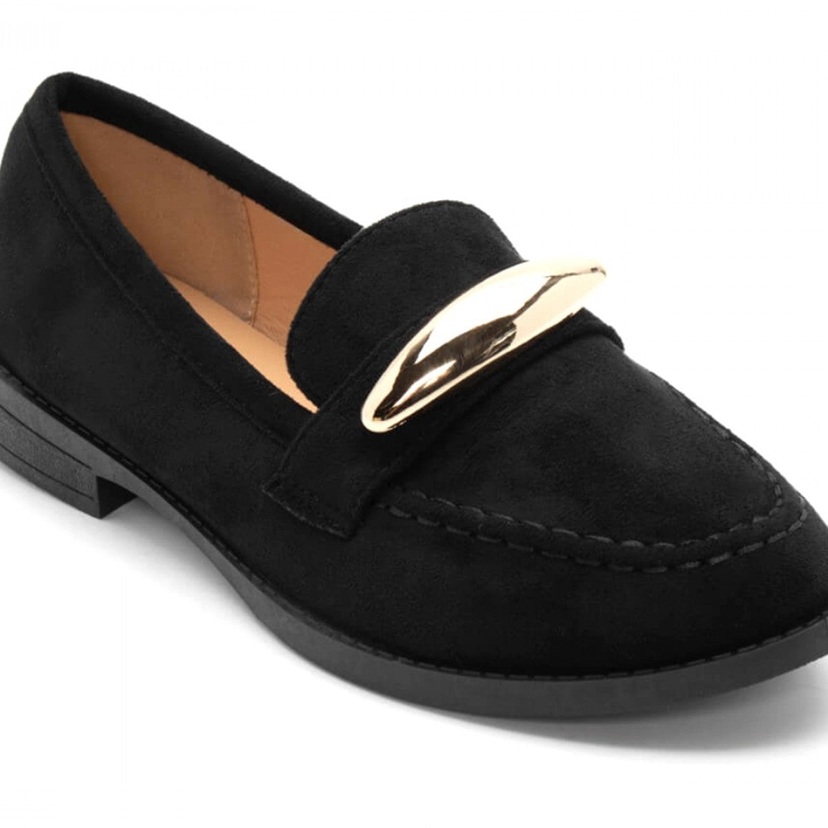 Mocassins avec accessoires doré