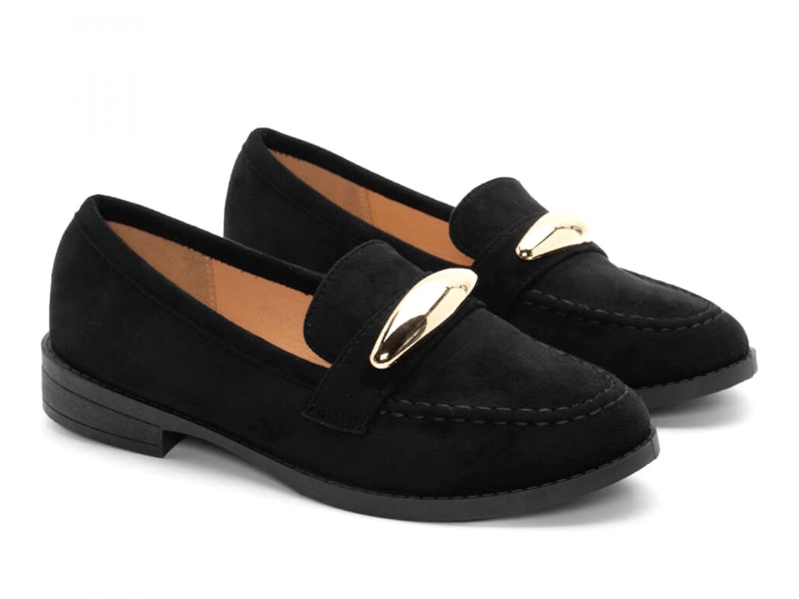 Mocassins avec accessoires doré