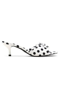 Sandales talons avec petit nœud