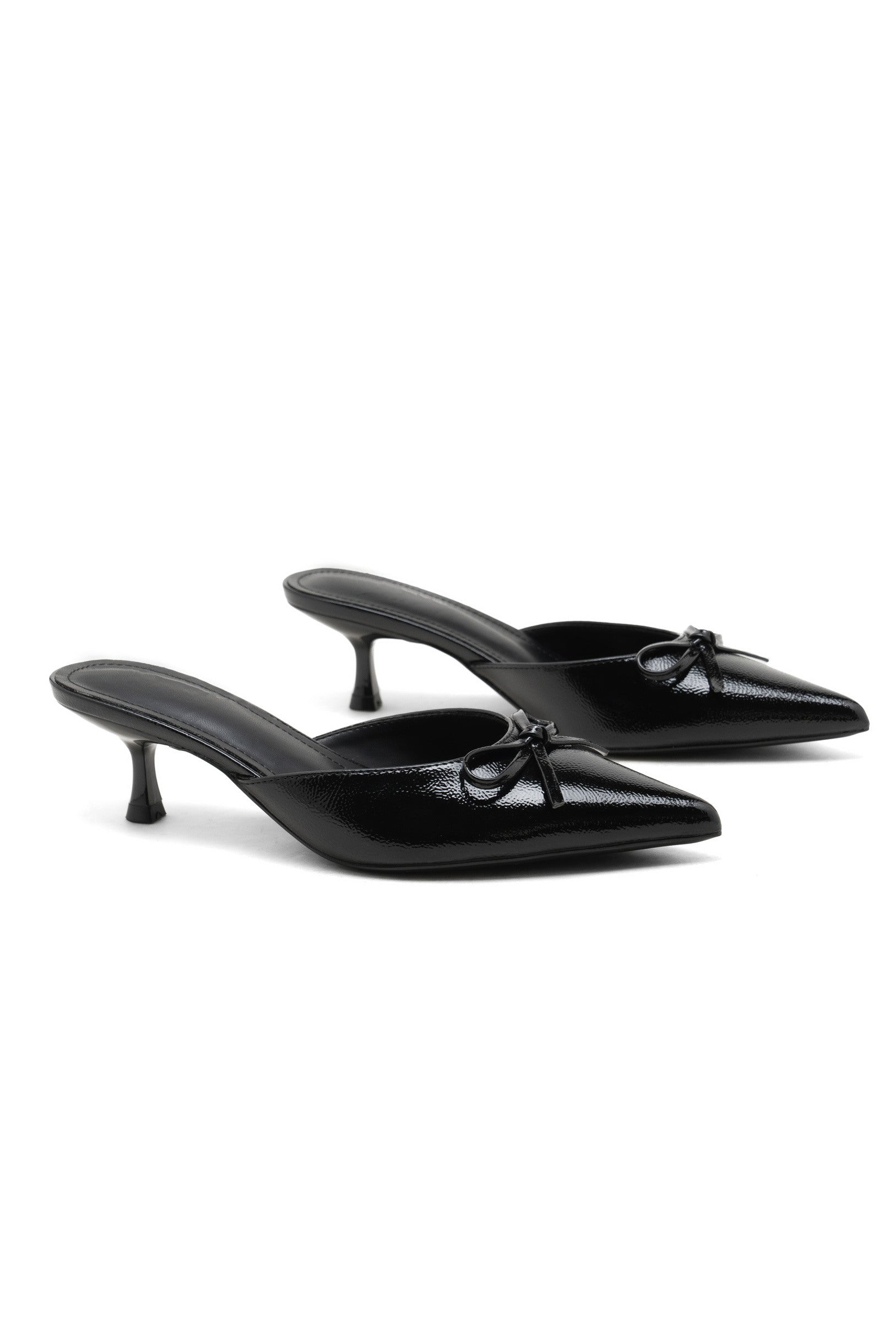 Babouch Pointues à Petit Talon et Nœud