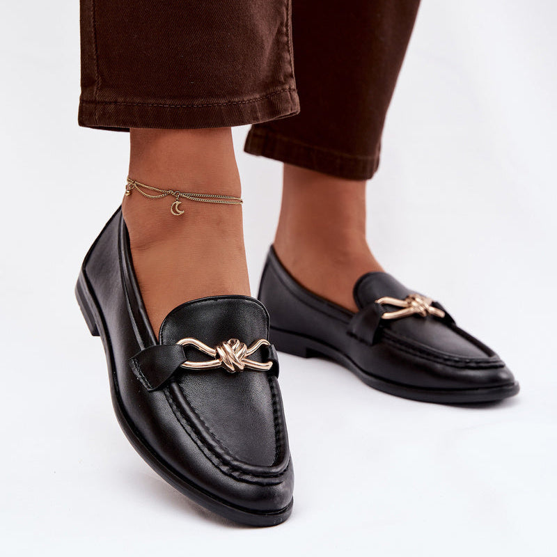 Mocassins Élégants à Mors Doré