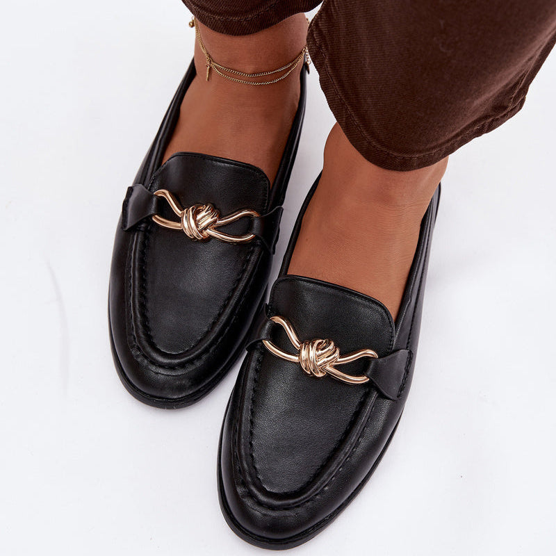Mocassins Élégants à Mors Doré