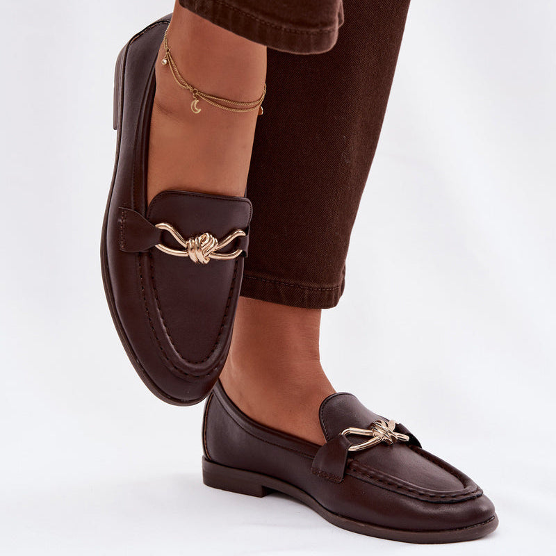 Mocassins Élégants à Mors Doré