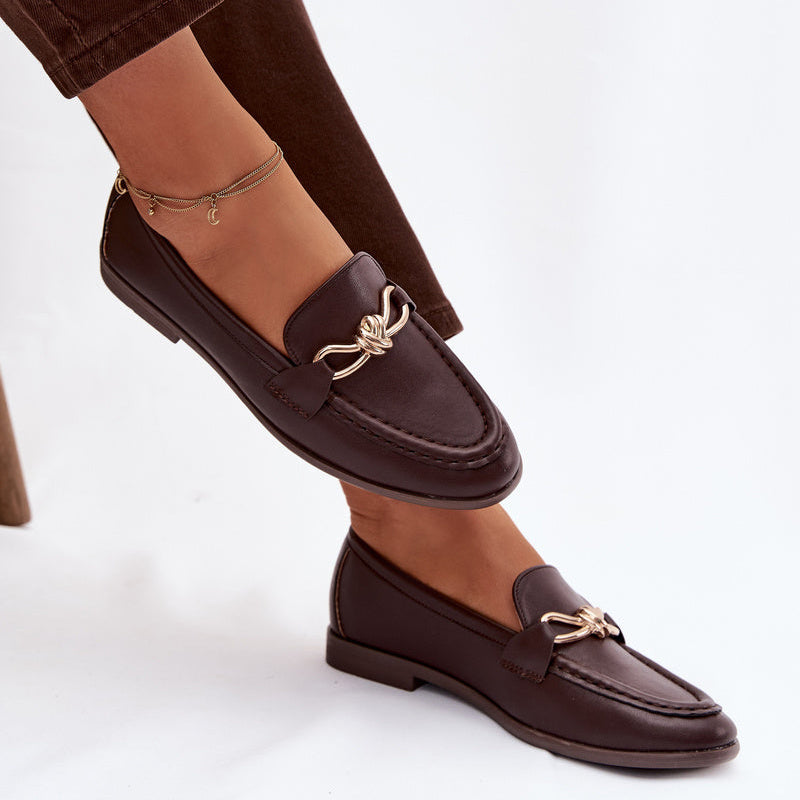 Mocassins Élégants à Mors Doré