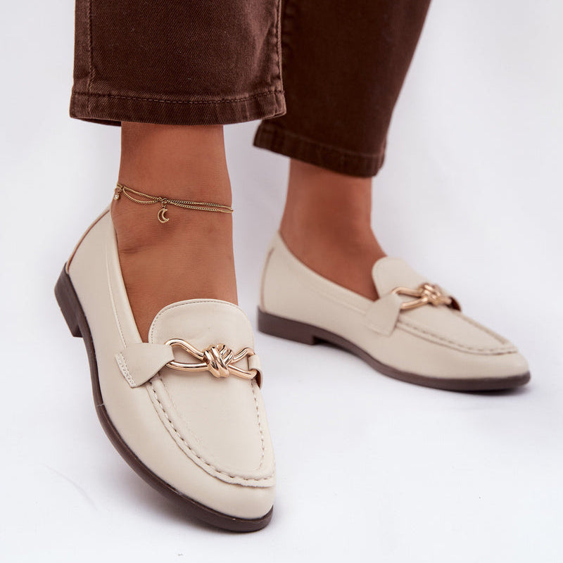 Mocassins Élégants à Mors Doré