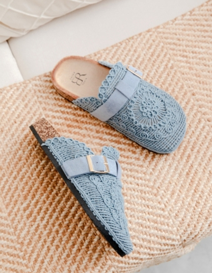 Sabots bohèmes écru