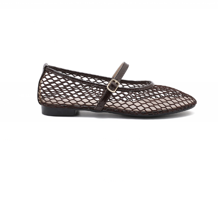 Ballerine ajourée en filet