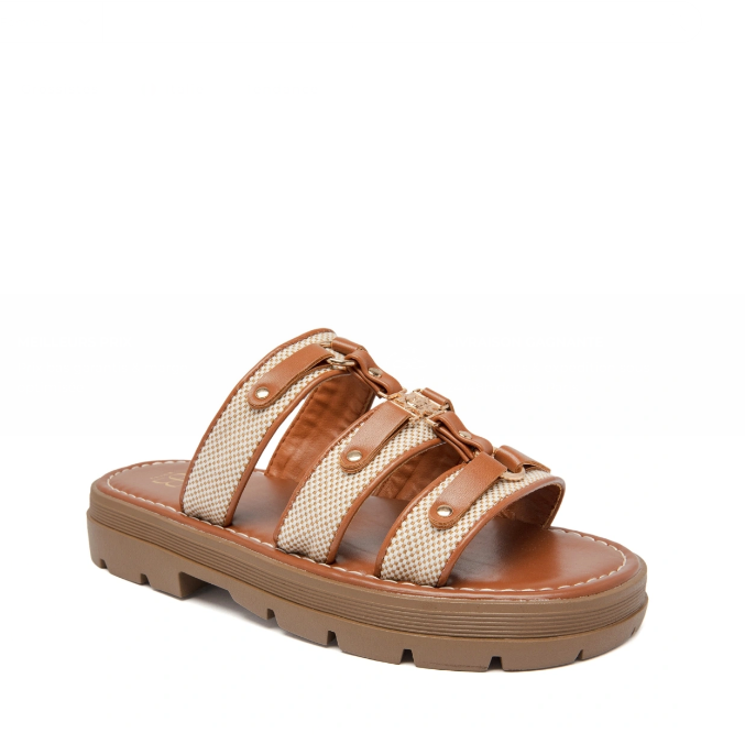 sandales plates pour femme avec brides