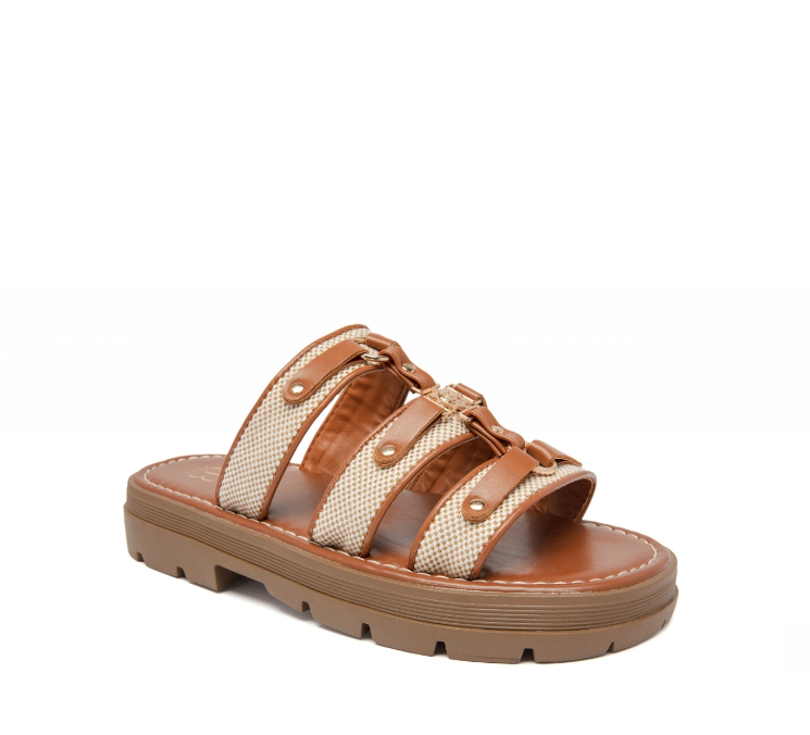sandales plates pour femme avec brides