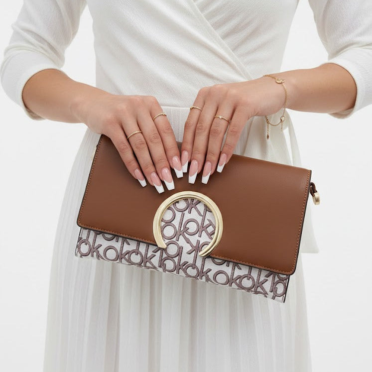 Pochette Élégance Bi-Matière