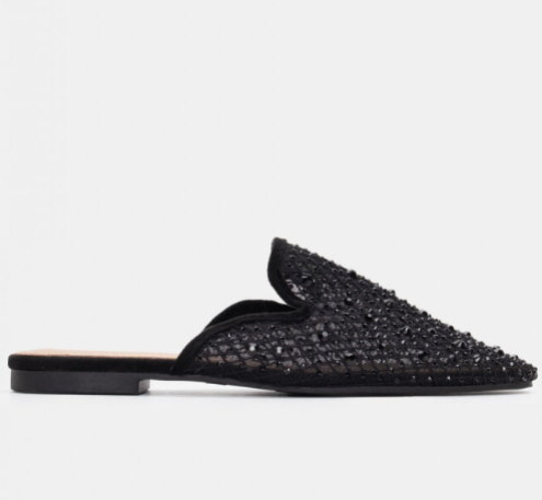 Babouche Pointues "Éclat de Nuit"